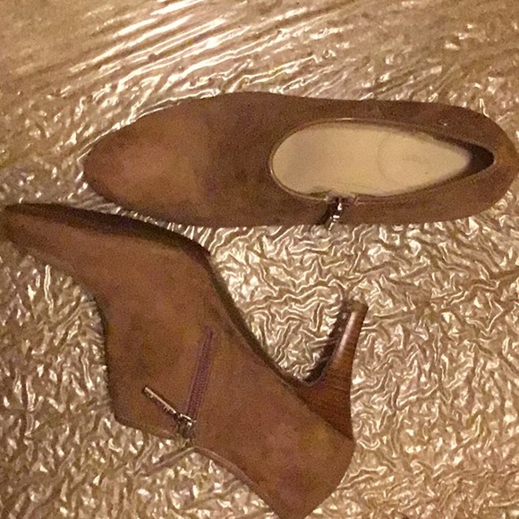 Calvin Klein Brown Suede Booties - Picture 6 of 7